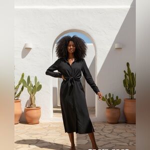 H&M Black Midi Dress